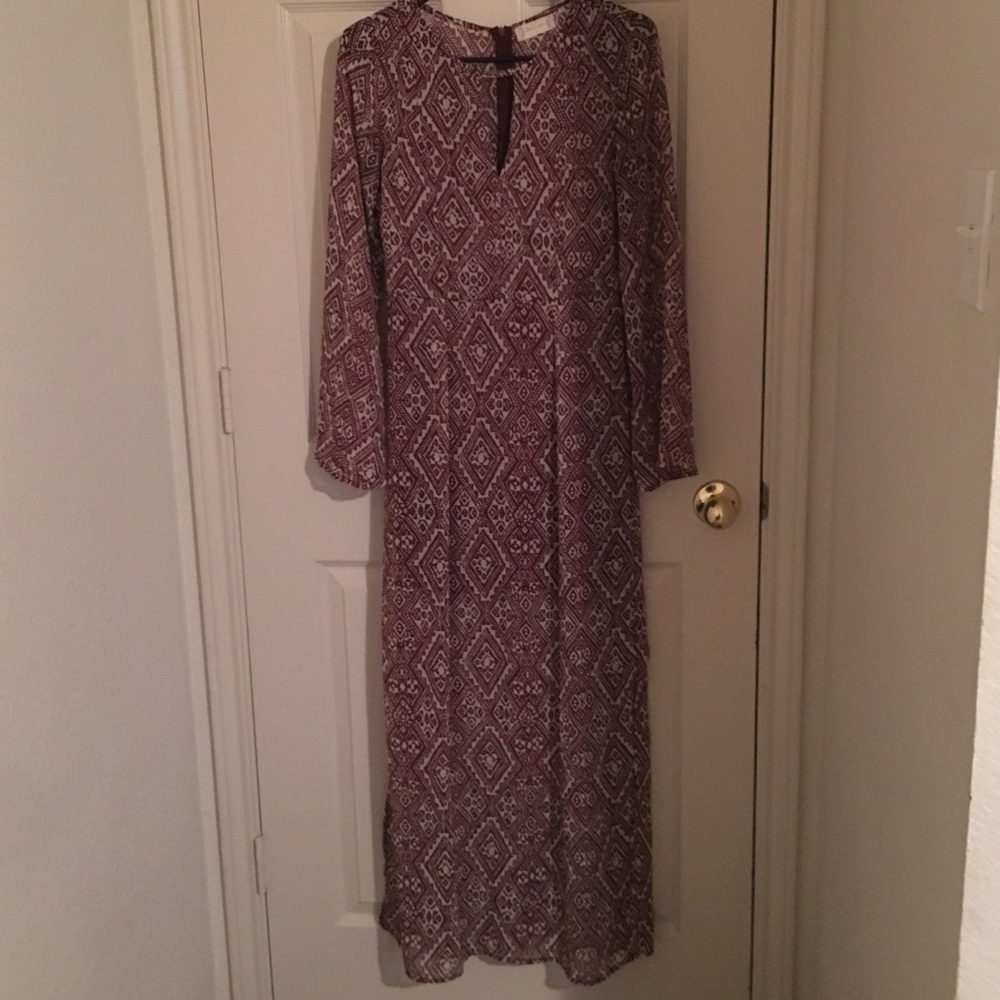 Boho maxi v-neck